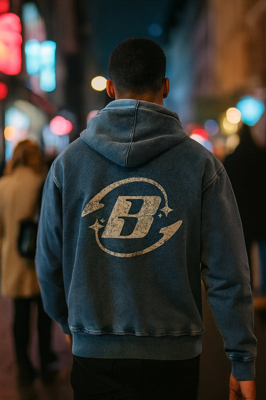 Snow Wash Oversized Hoodie